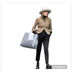 Vintage Y2K 100% suede leather blazer size 0